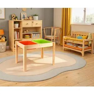 BLTYZ-AKTV020 Oak Kid's Table