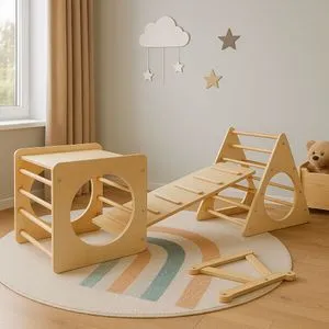 BLTYZ-AKTV053 Oak Pikler Climber Set