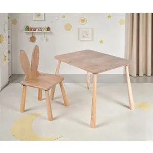 BLTYZ-AKTV059 Oak Kid's Table Set