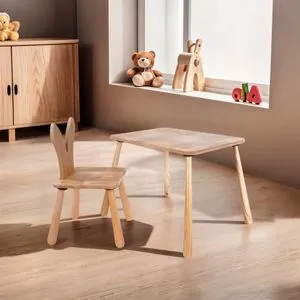 BLTYZ-AKTV060 Oak Kid's Table Set