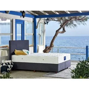 Blue 140x200 cm Double Size Luxury Firm Mattress White Mattress