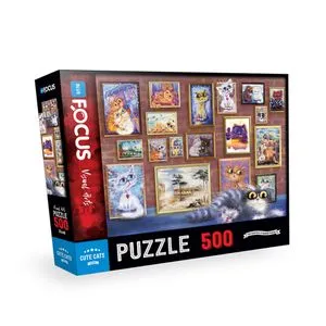 Blue Focus Puzzle 500 delova Simpatične mace