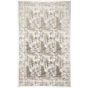 Bnc 02 - Sivi, Srebrni Višenamenski Tepih (80 x 150 cm)