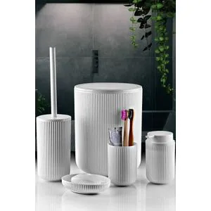 BNYST-1-5 White Bathroom Set (5 Pieces)