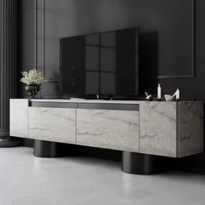 Bohem - Travertine, Black Travertine
Black TV Stand