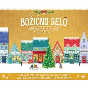 Božićno selo – kreativni zlatni set