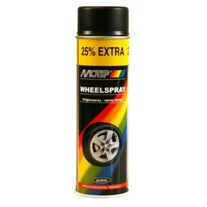 Boja za felne MOTIP 500 mL crna sjaj