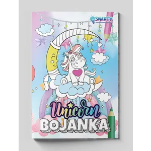 Bojanka 8 listova - jednorog
