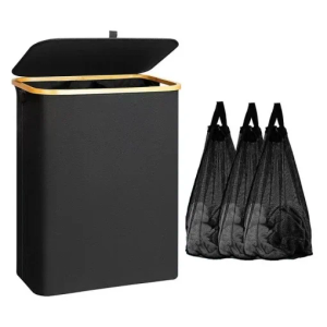 Bolzz Korpa za veš Bamboo black