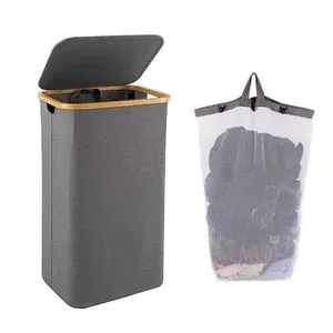 Bolzz Korpa za veš Bamboo gray