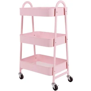 Bolzz met polica sa točkićima roze