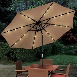 Bolzz suncobran sa LED osvetljenjem bež