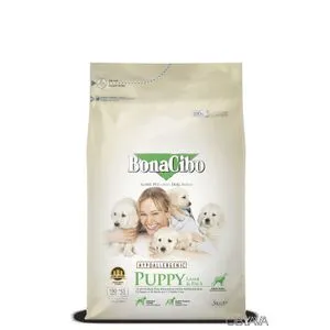 BONACIBO SUPER PREMIUM hrana za štence svih rasa do 12 meseci starosti-jagnjetina i baldo pirinač...