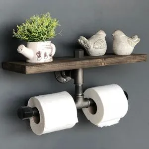 Boruraf030 Black
Walnut Pipe Shelf