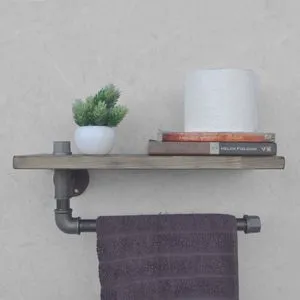 Boruraf035 Black
Walnut Pipe Shelf