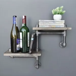Boruraf041 Walnut
Black Pipe Shelf