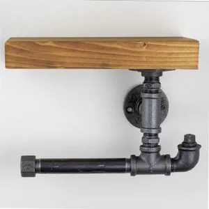 Boruraf063 Walnut
Black Pipe Shelf