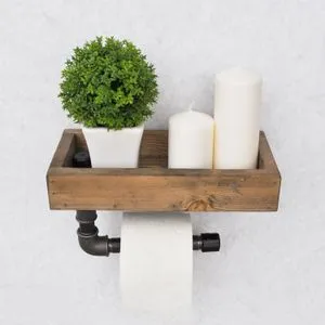 Boruraf117 Walnut
Black Pipe Shelf