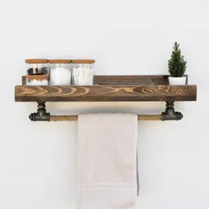 Boruraf182 Black Pipe Shelf