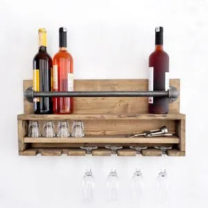 Boruraf216 Walnut
Black Pipe Shelf