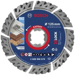 Bosch dijamantska rezna ploča  EXPERT MultiMaterial X-LOCK 125 x 22, 23 x 2, 4 x 12 mm, 2608900670