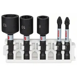 BOSCH Impact Control set bitova odvrtača i nasadnih ključeva, 5-delni 2608522350