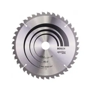 BOSCH List kružne testere Optiline Wood 254 x 30 x 2,0 mm, 40 - 2608640435