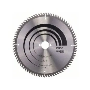 BOSCH List kružne testere Optiline Wood 2608640660, 250 x 30 x 3,2 mm, 80