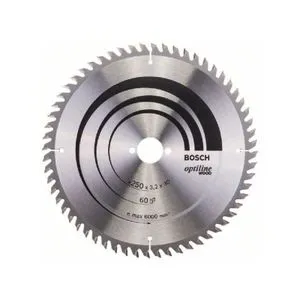 BOSCH List kružne testere Optiline Wood 2608640665, 250 x 30 x 3,2 mm, 60
