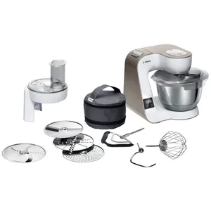 Bosch MUM5XW10 Serija 4, Kuhinjski robot sa integrisanom vagom MUM 5, 1000 W, Bela/Boja šampanjca