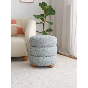 Boumy Wood - Blue Blue
Grey Pouffe