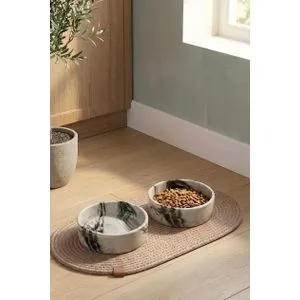 Bowl - Black Black Pet Food Bowl Set (2 Pieces)