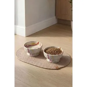 Bowl - Yellow, Red YellowRed Pet Food Bowl