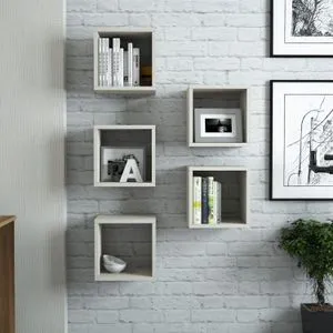 Box - Krem Polica za Zid