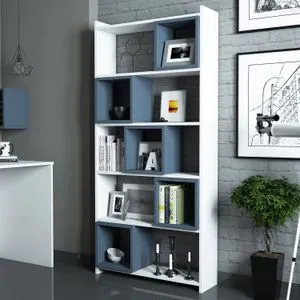 Box - White, Blue White
Blue Bookshelf