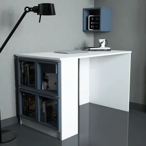Box - White, Blue White
Blue Study Desk