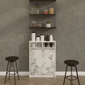 Bracked - Carrara Marble Carrara Marble Folding Table