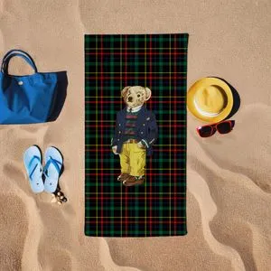 BT2023001 Black Beach Towel