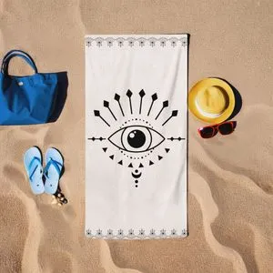 BT2023014 Cream Beach Towel