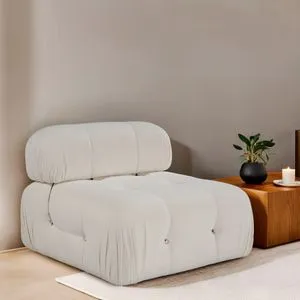 Bubble O1 - Beige White 1-Seat Sofa