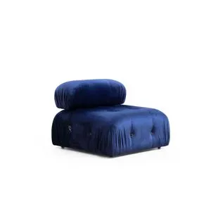 Bubble O1 - Velvet Blue Blue 1-Seat Sofa