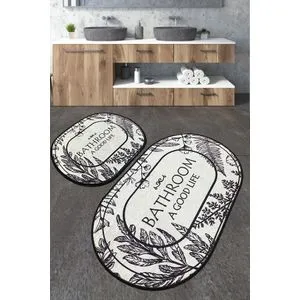 Buena Multicolor Bathmat Set (2 Pieces)