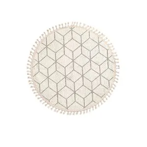 Bukle 1407 - White White Carpet (120 cm)