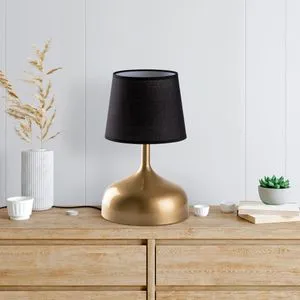 Bulbous - 15454 Gold
Black Table Lamp