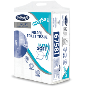 Bulkysoft easyBag eccellence V složivi toalet papir 2sl (40 pak)