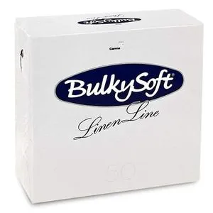 BulkySoft Linen Line Airlaid salveta bela 40x40cm 50/1 1sl (pak)