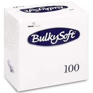 BulkySoft salveta bela 24x24cm 100/1 2sl (20 pak)