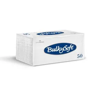 Bulkysoft salveta bela 38x38cm 50/1 2sl (40 pak)