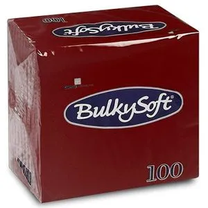 BulkySoft salveta bordo 24x24cm 100/1 2sl (20 pak)