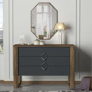 Bumerang Aynalı - Walnut, Anthracite Walnut
Anthracite Dresser